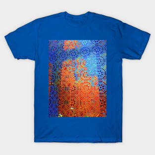 Blue and orange vector design T-Shirt